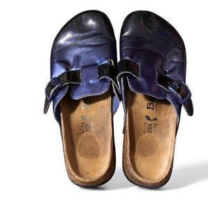 Birkenstock Blue Slip-On Clogs